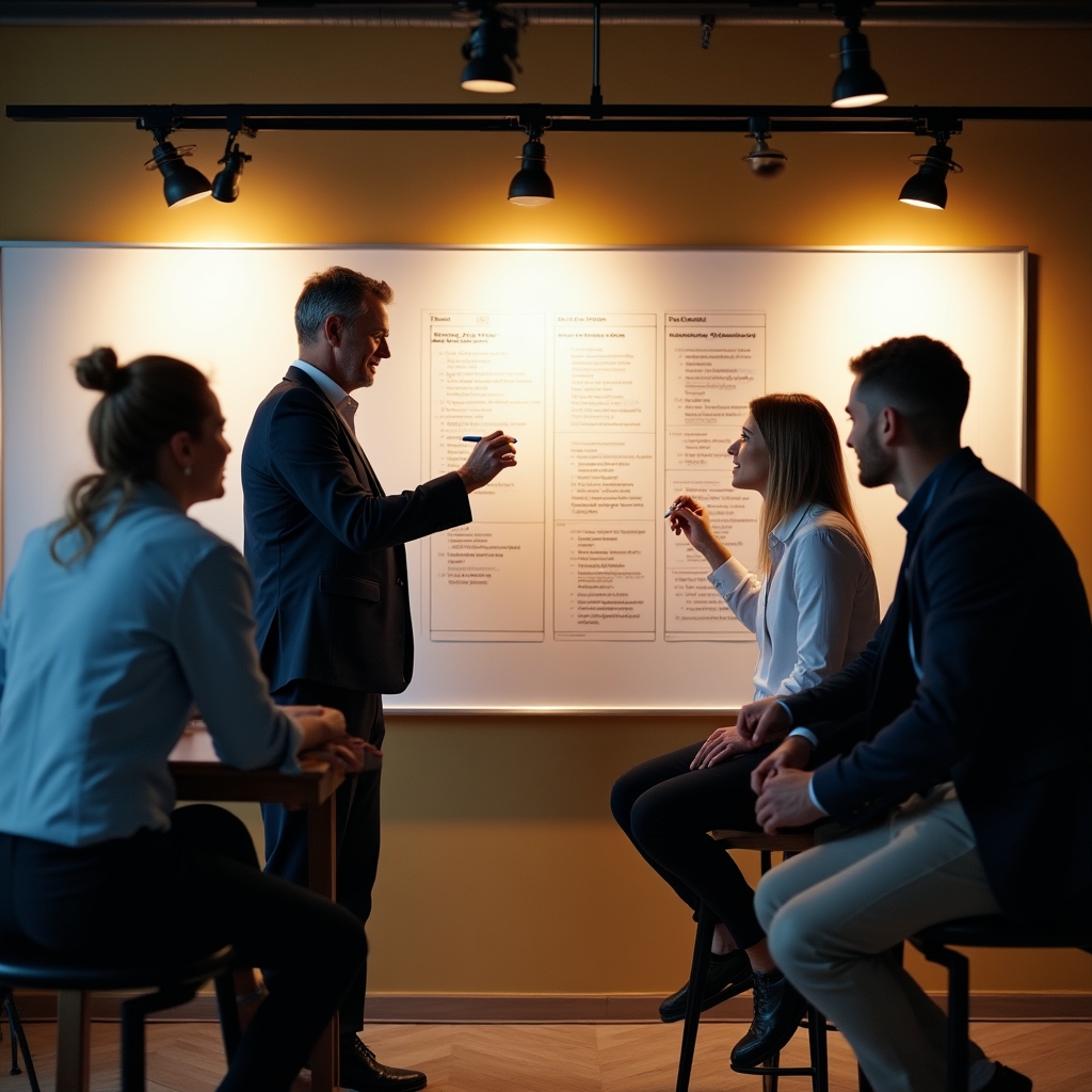 Workshop-Teilnehmer formulieren gemeinsam Anforderungen